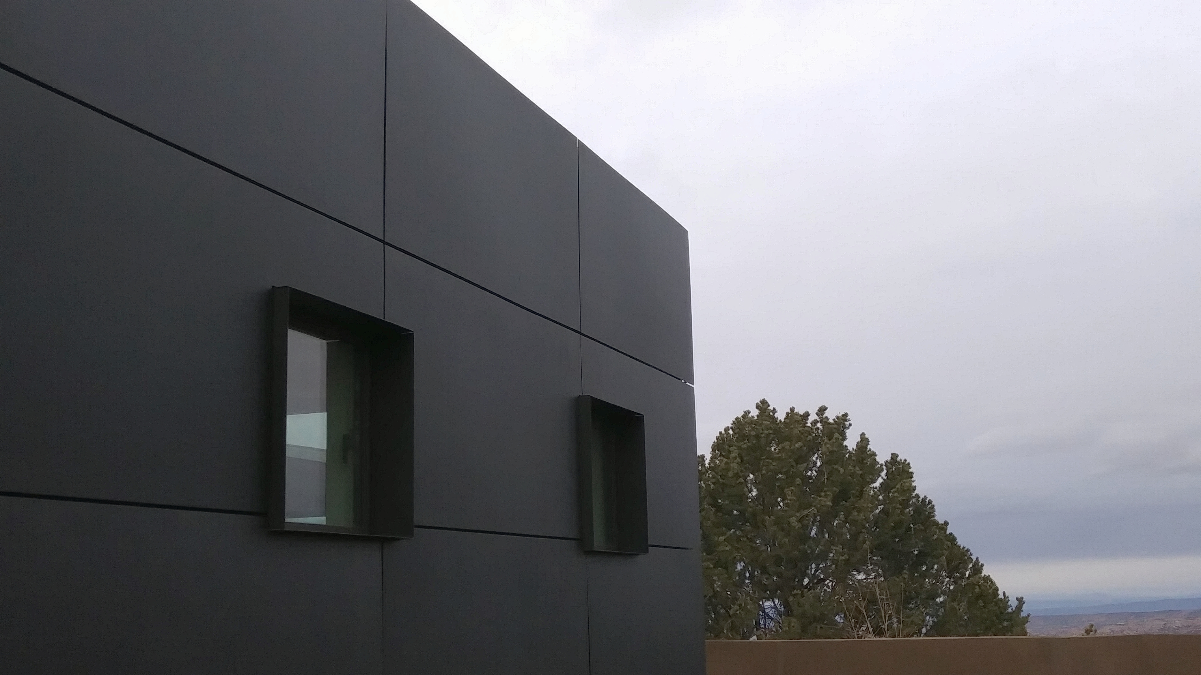 Patinated Steel Wall Paneling System